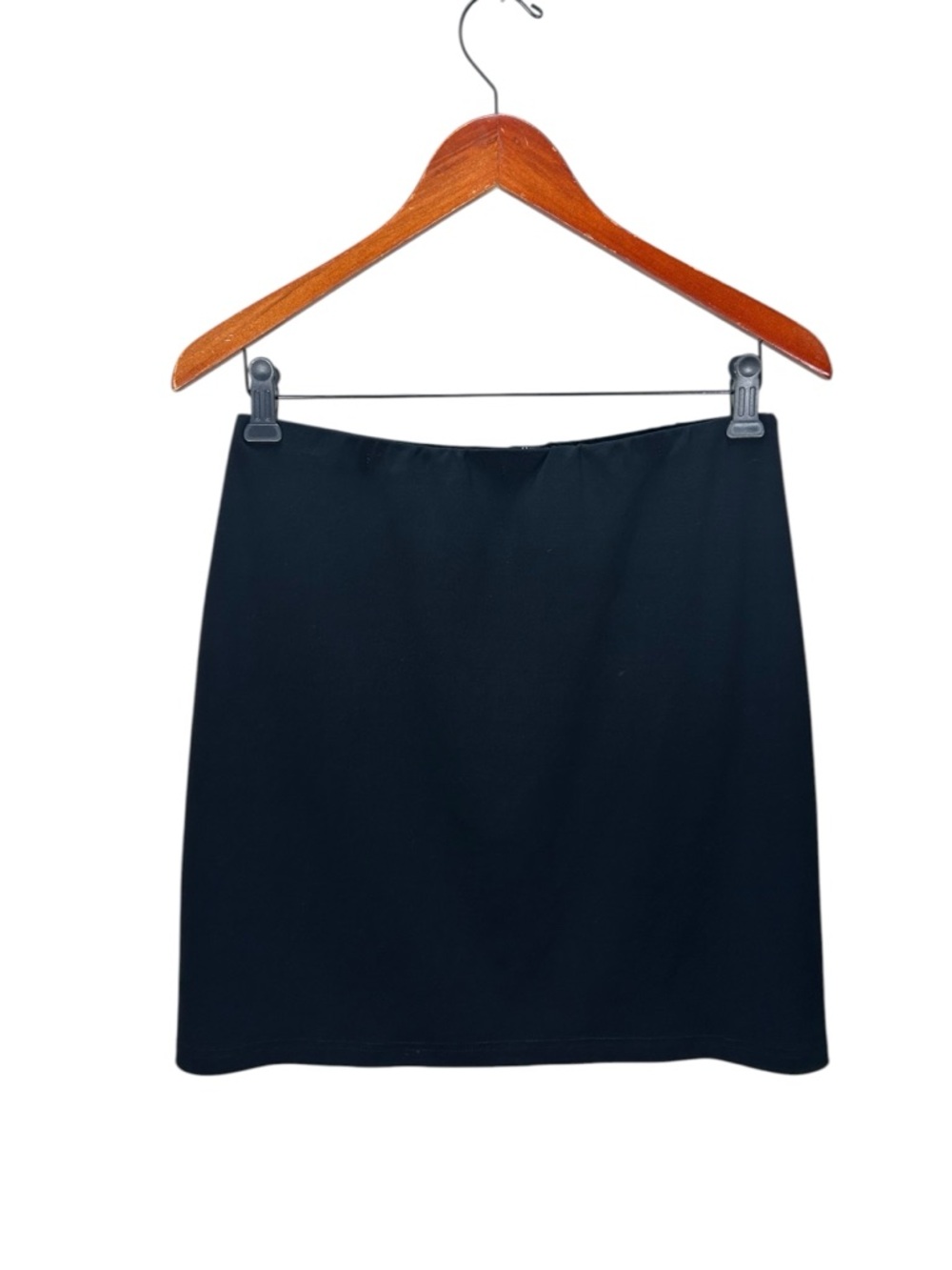 Sympli Made in Canada Black Mini Pull On Skirt Size 10